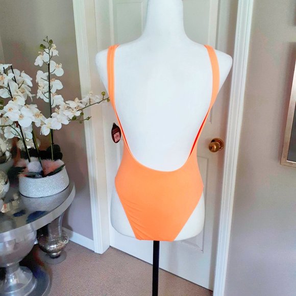 NWT Body Glove one piece neon mango swimsuit - Picture 4 of 6